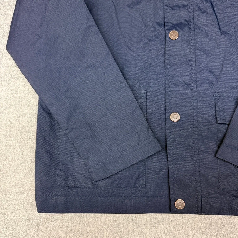 The Children's Place Hooded Utility Jacket XL 14 Navy Blue Nylon Windbreaker